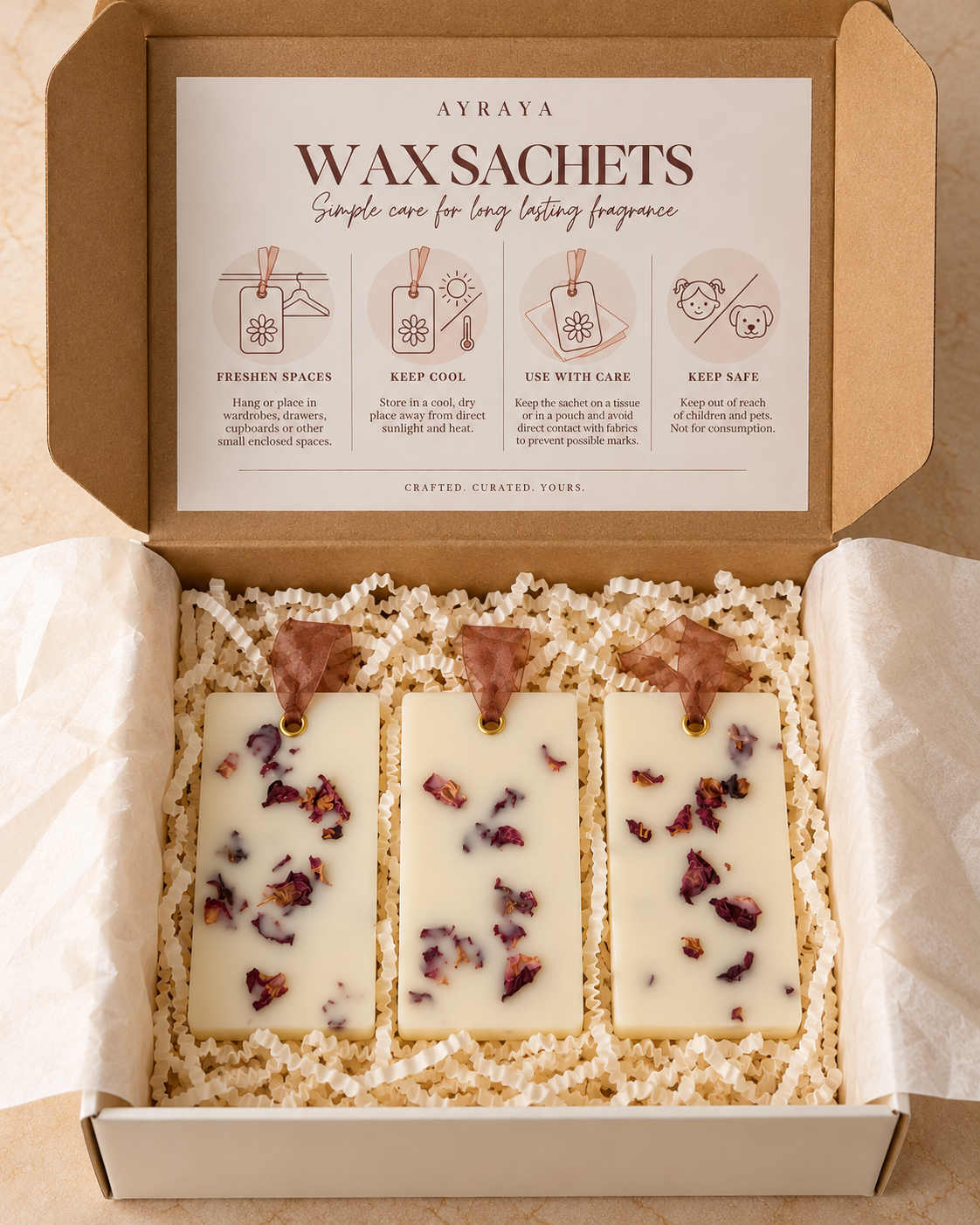 Petal Notes Wax Sachet Set